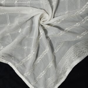 Designer Chinon Dupatta Embroidered Dyeable design 3730546