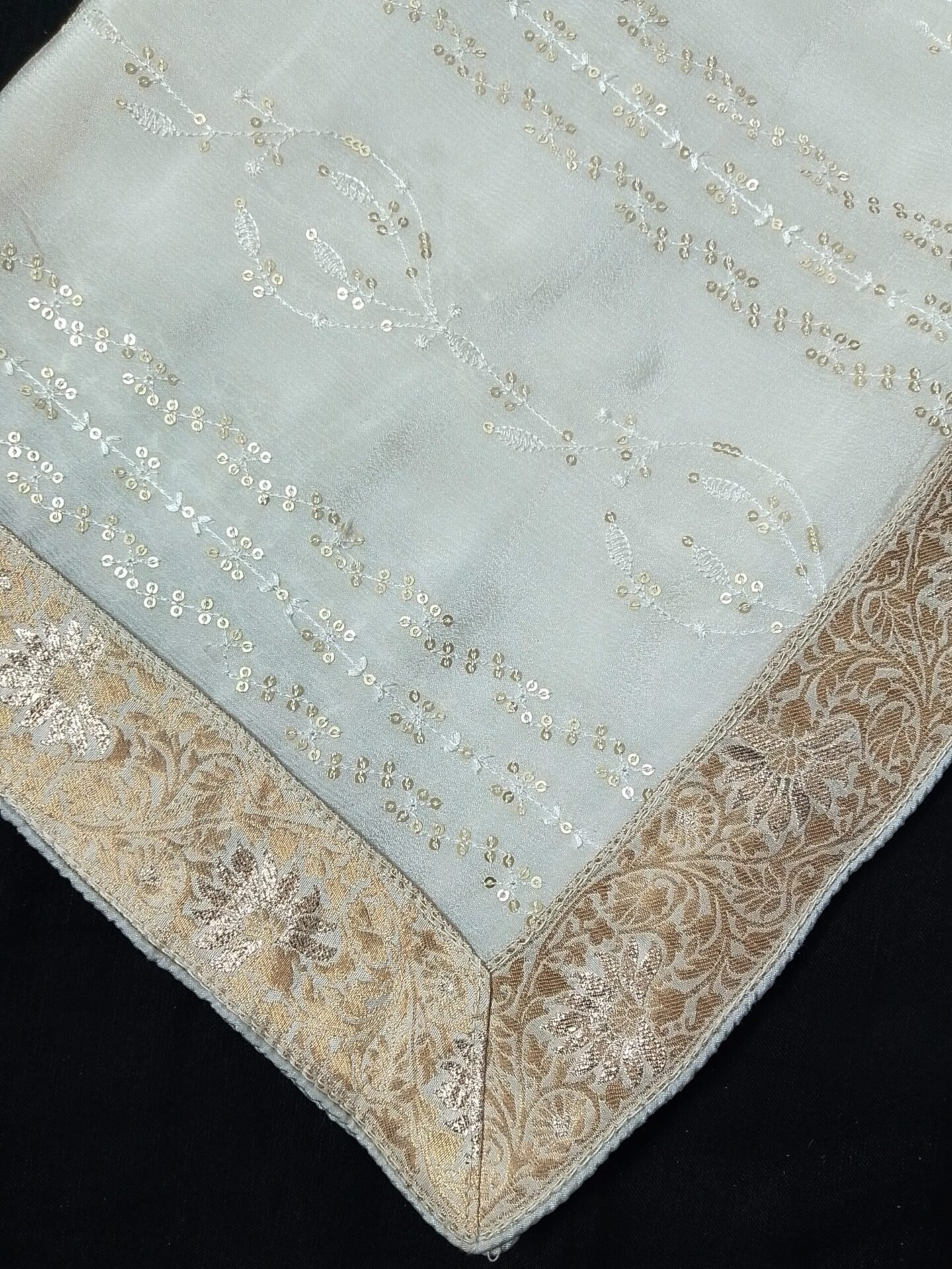 Classic Chinon Dupatta Embroidered Dyeable design 3760536 - Image 2